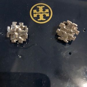 Tory Burch small silver earrings